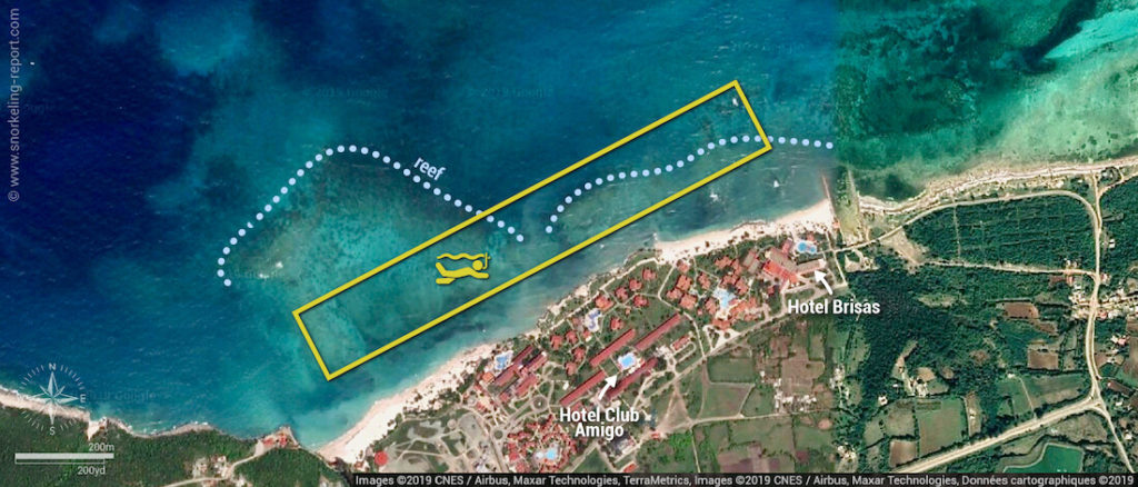 Guardalavaca Snorkeling Map 1024x438 